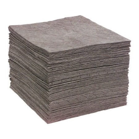 Spilltech Sorbent Pad, 15 in x 19 in, Universal, Gray GPB100H